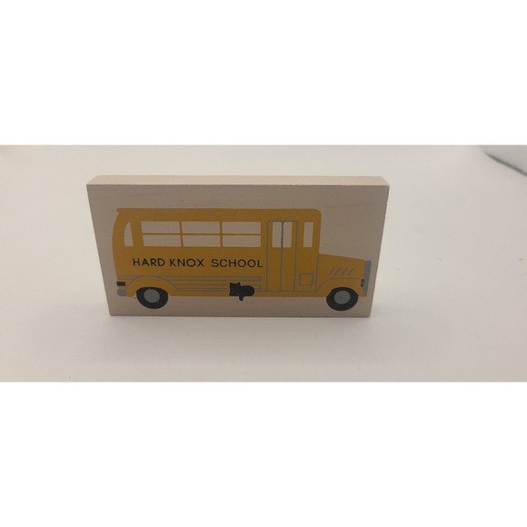 Hard Knox School Bus ~ Faline Cat’s Meow Shelf Sitter Accessory - Picture 2 of 4